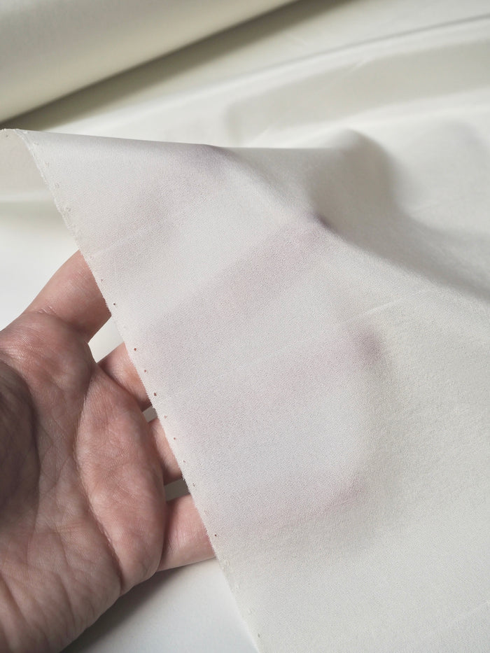 Cream Stretch Acetate Satin Lining
