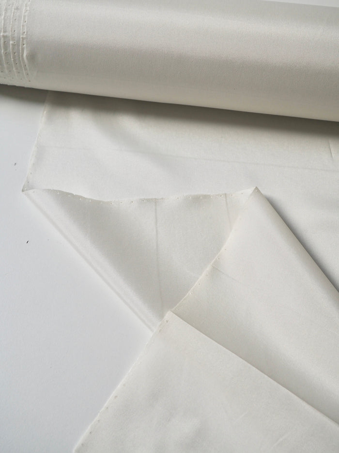 Cream Stretch Acetate Satin Lining