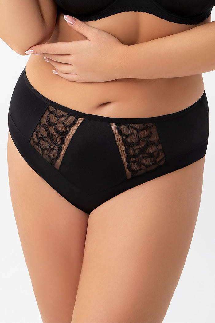 Culotte Gorsenia Lingerie noir 216150 - vue produit 1 Secretelles
