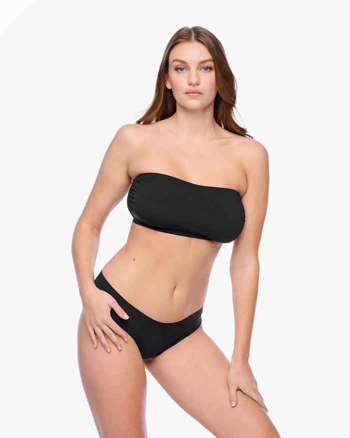 Black Bralette - Free Cut Micro Curvy Bandeau