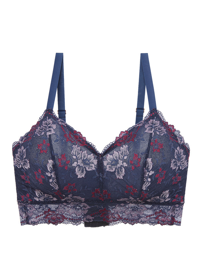 Pink Bralette, Savona Curvy Longline Bralette