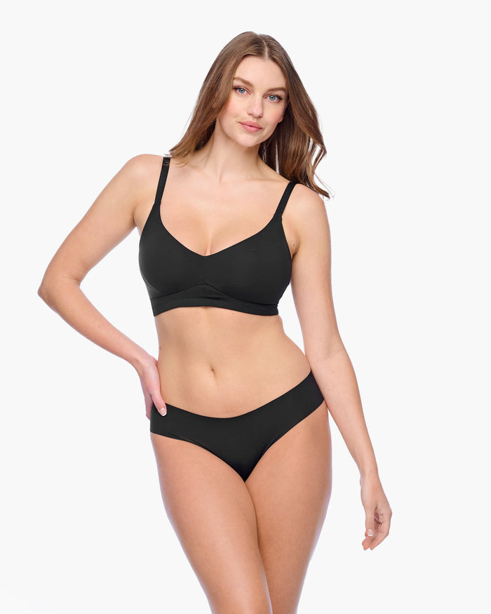 Black Bralette - Free Cut Micro Curvy Bralette
