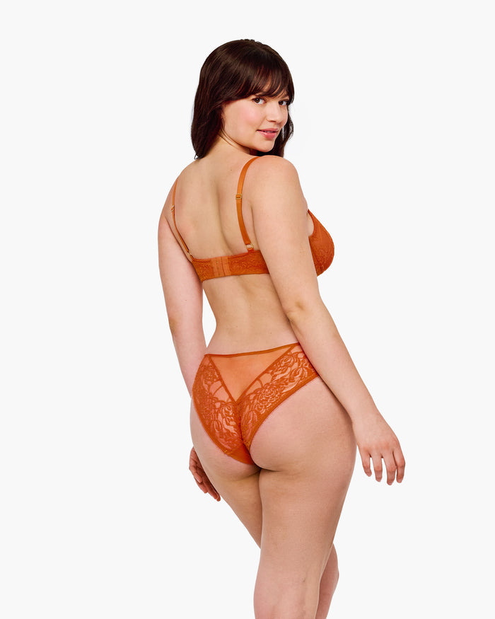 Orange Bralette - Crisanta Curvy Bralette