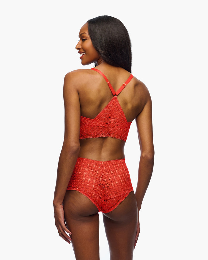 Red Bralette - Basilica Curvy Bralette