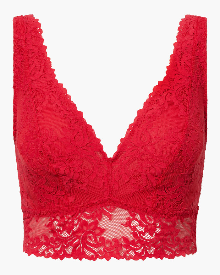 Red Bralette - Carmela Curvy Bralette