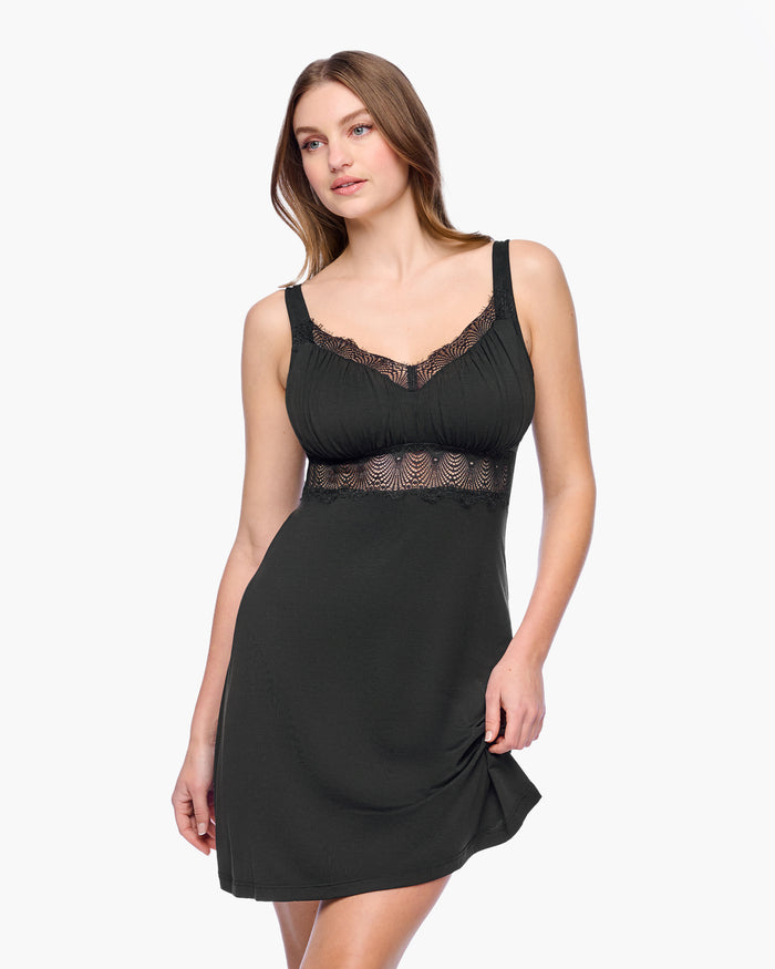 Black Chemise - Allure Sleep Curvy Chemise