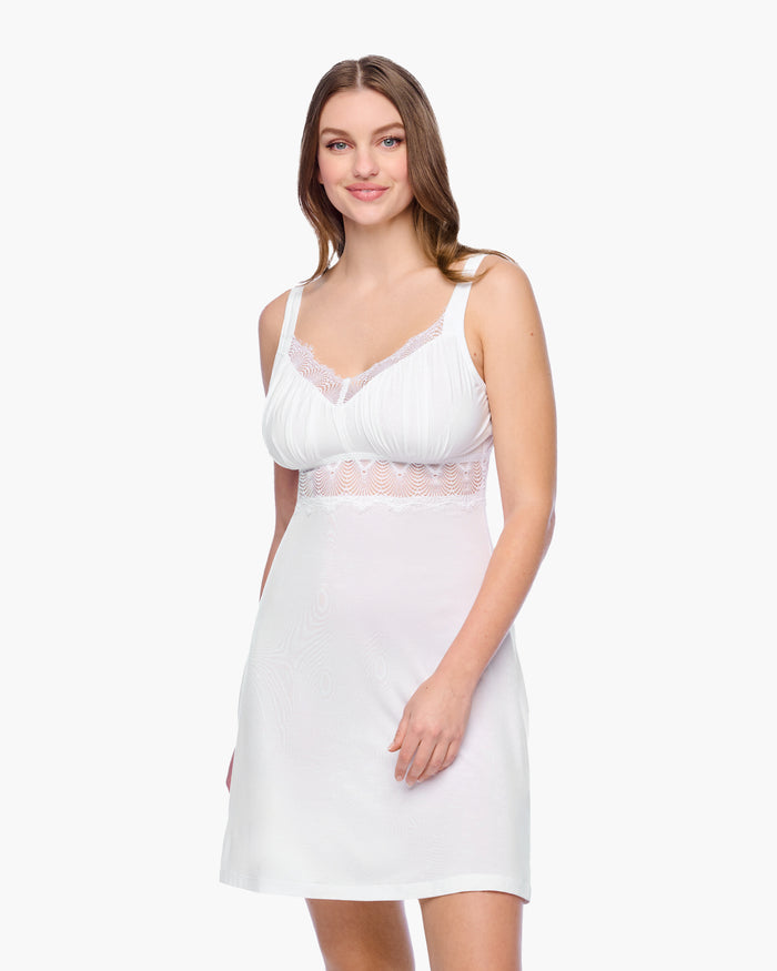White Chemise - Allure Sleep Curvy Chemise