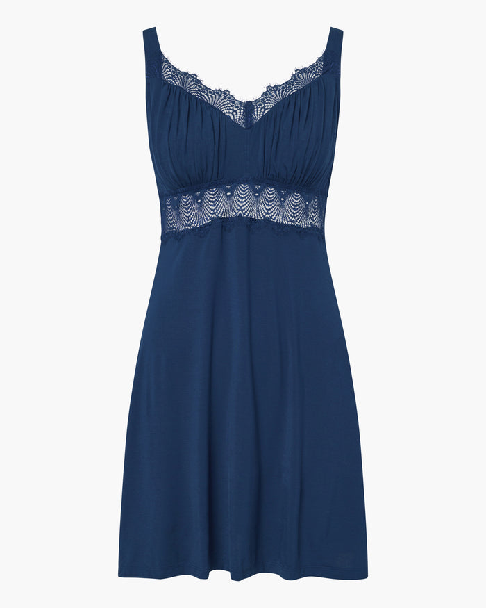 Blue Chemise - Allure Sleep Curvy Chemise
