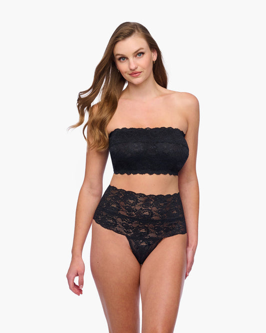 Black Bralette - Never Say Never Curvy Flirtie Bandeau Bra