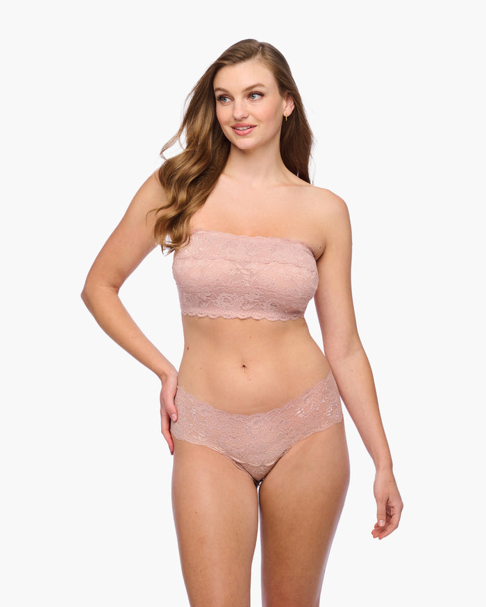 Pink Bralette - Never Say Never Curvy Flirtie Bandeau Bra