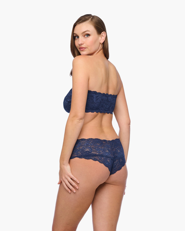 Blue Bralette - Never Say Never Curvy Flirtie Bandeau Bra