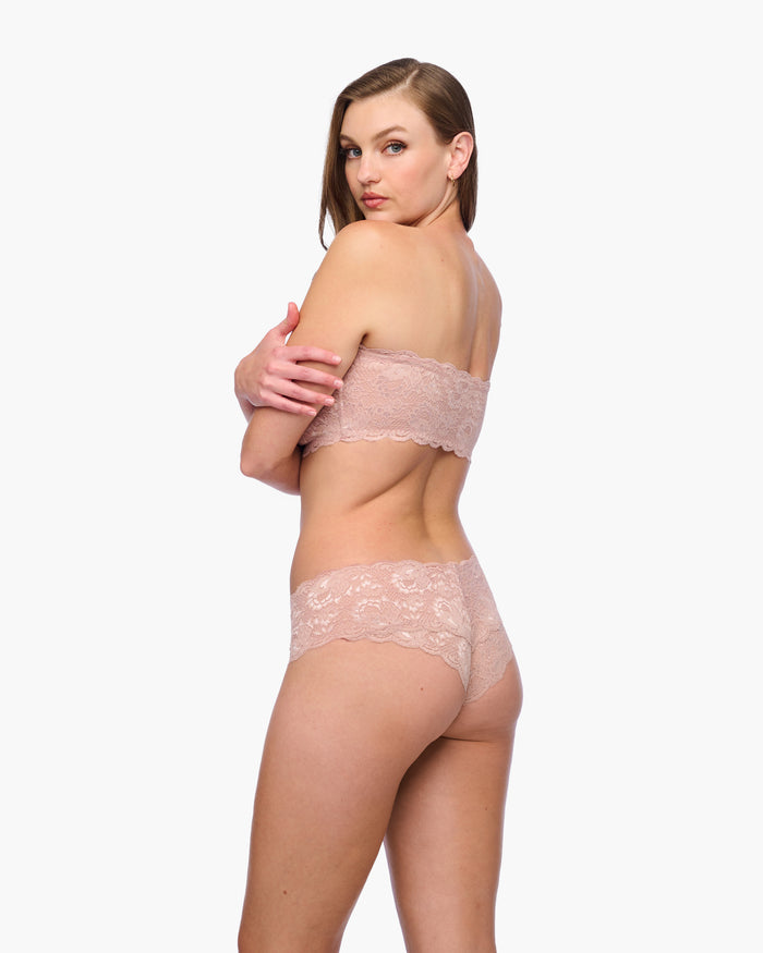 Pink Bralette - Never Say Never Curvy Flirtie Bandeau Bra