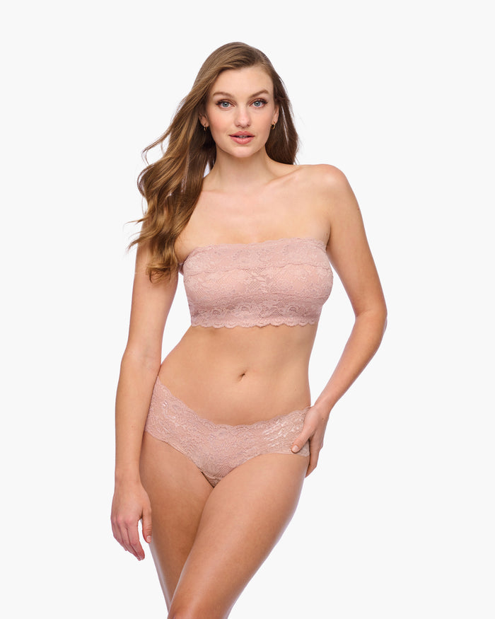 Pink Bralette - Never Say Never Curvy Flirtie Bandeau Bra