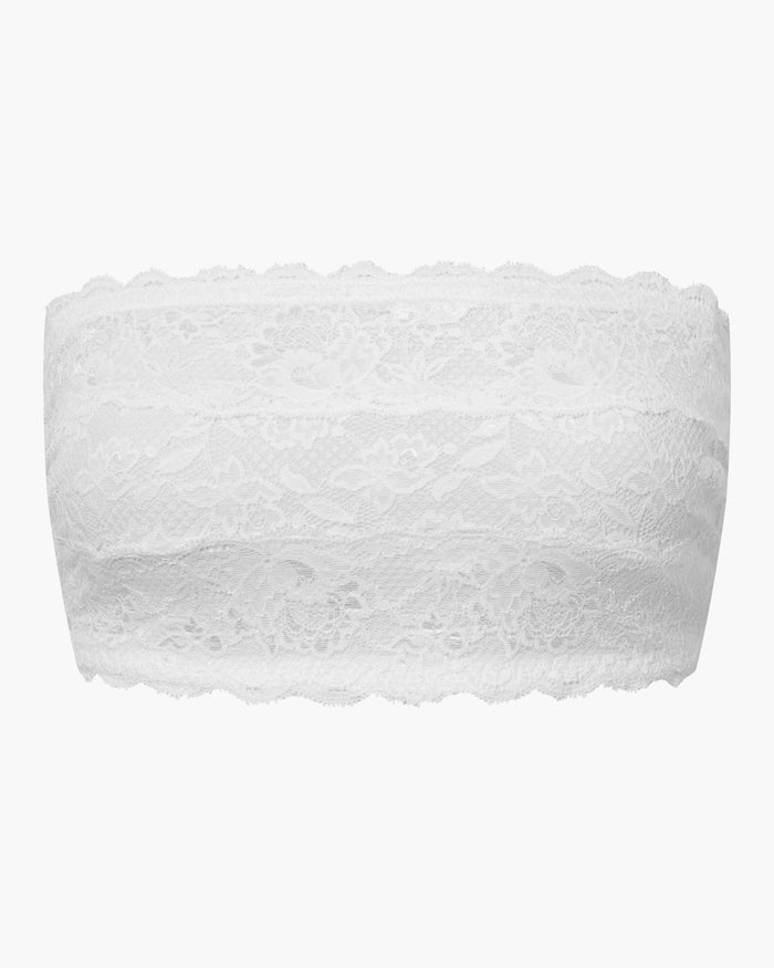 White Bralette - Never Say Never Curvy Flirtie Bandeau Bra