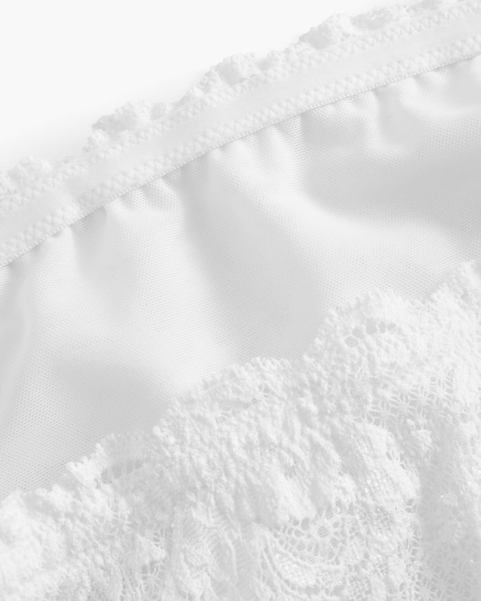 White Bralette - Never Say Never Curvy Flirtie Bandeau Bra