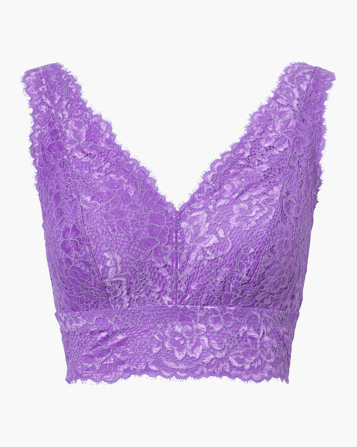 Purple Bralette - Pret A Porter Curvy Longline Bralette
