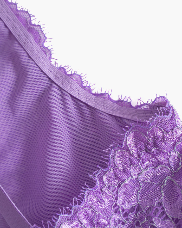 Purple Bralette - Pret A Porter Curvy Longline Bralette