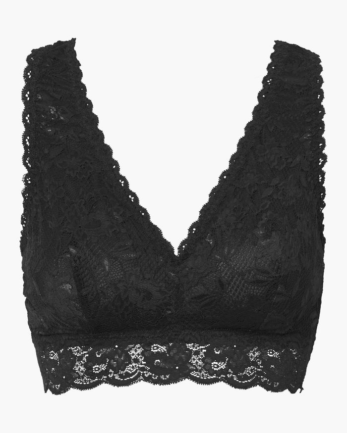 Black Bralette - Never Say Never Curvy Racie Racerback Bralette