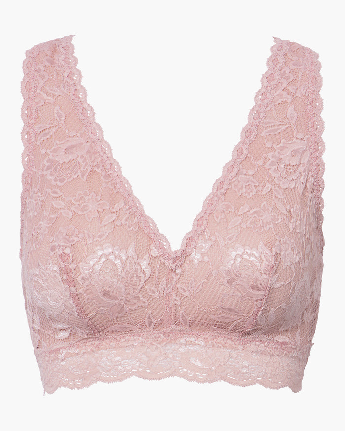 Pink Bralette - Never Say Never Curvy Racie Racerback Bralette