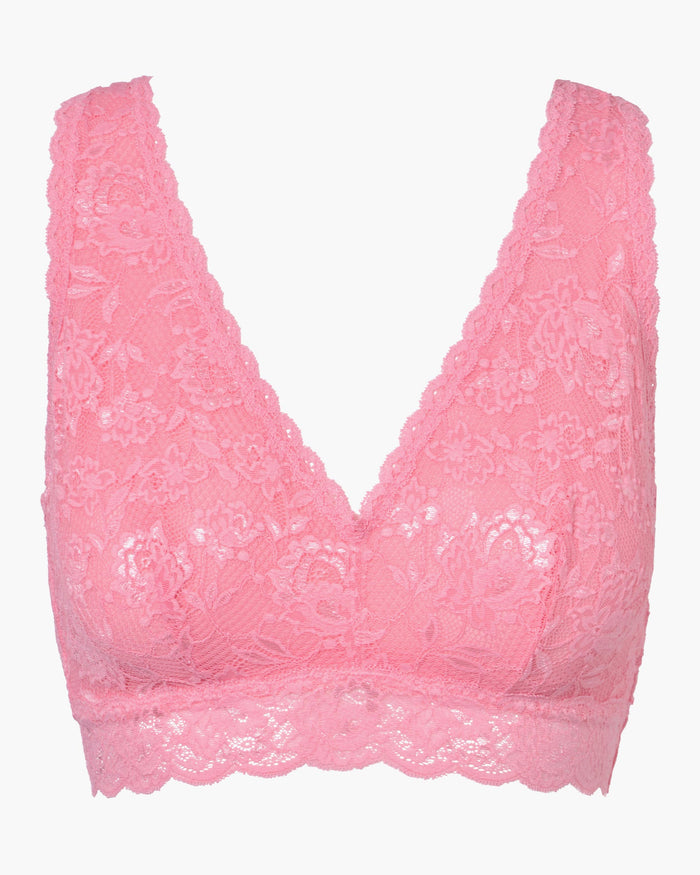 Pink Bralette - Never Say Never Curvy Racie Racerback Bralette
