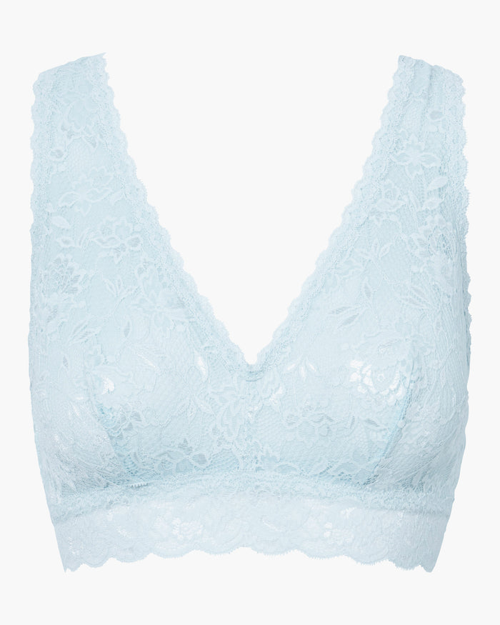 Blue Bralette - Never Say Never Curvy Racie Racerback Bralette