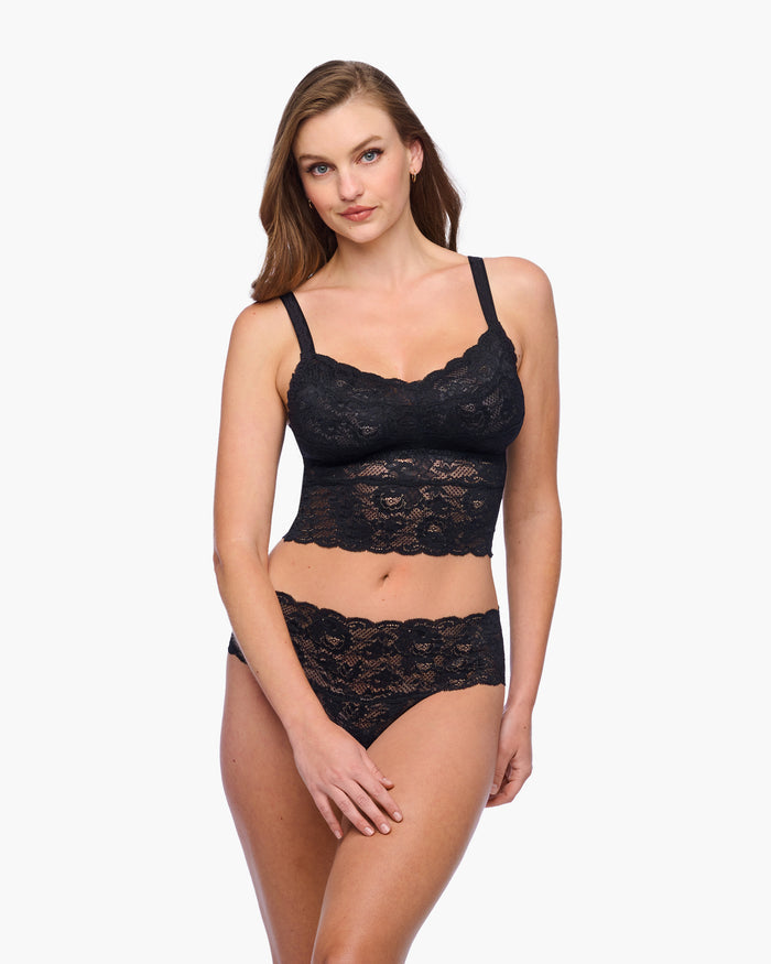 Black Camisole - Never Say Never Curvy Shortie Cropped Cami