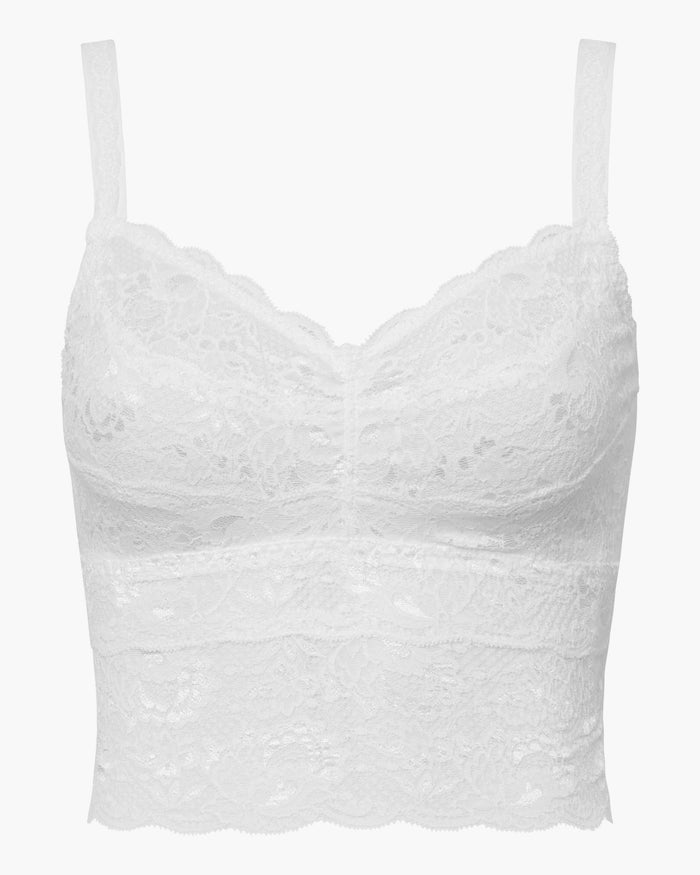 White Camisole - Never Say Never Curvy Shortie Cropped Cami