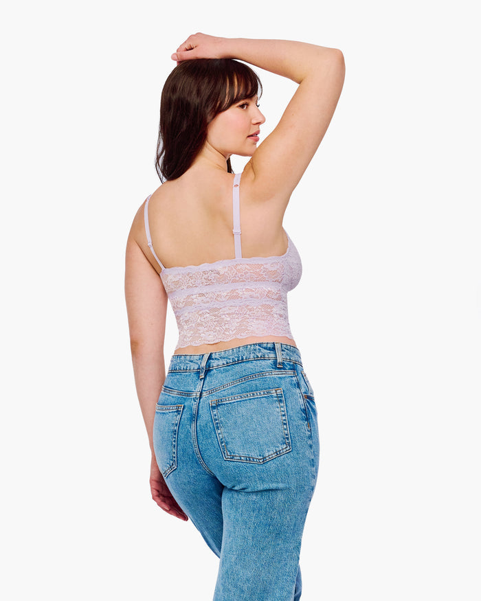Lila Hemdchen - Never Say Never Curvy Shortie Mieder Im Cropped-Stil