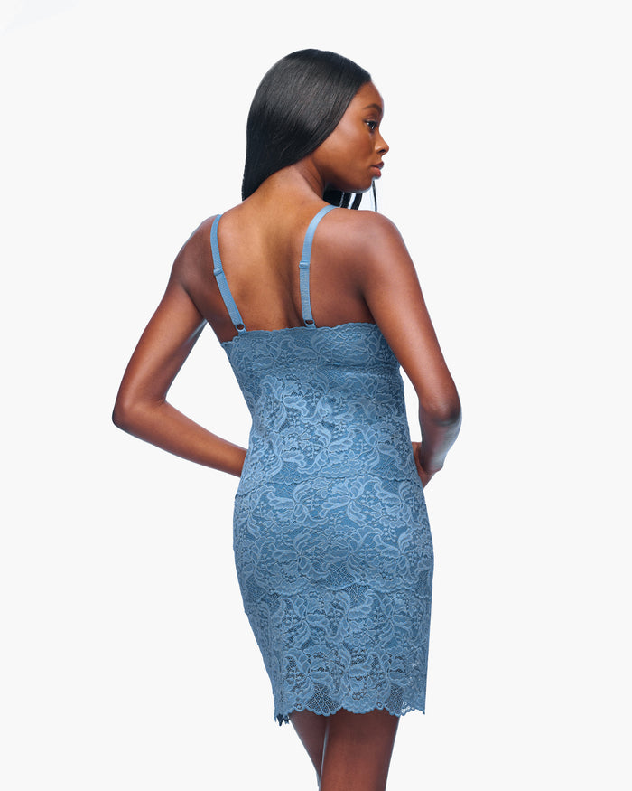 Blue Chemise - Jhansi Curvy Slip