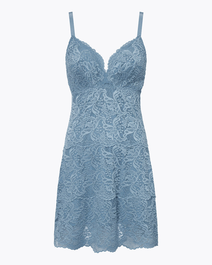 Blue Chemise - Jhansi Curvy Slip