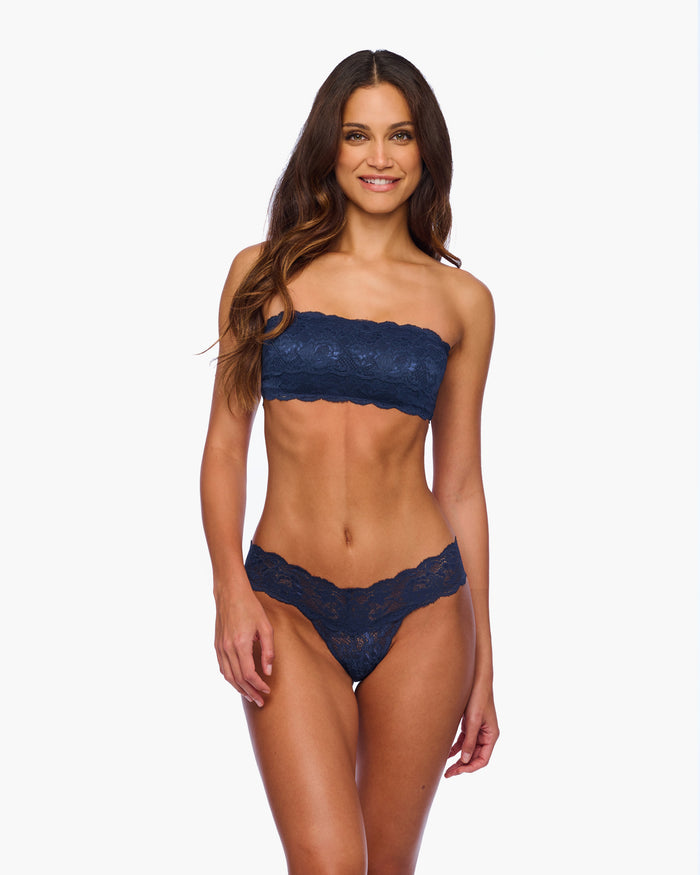 Blue Thong - Never Say Never Cutie Low Rise Thong