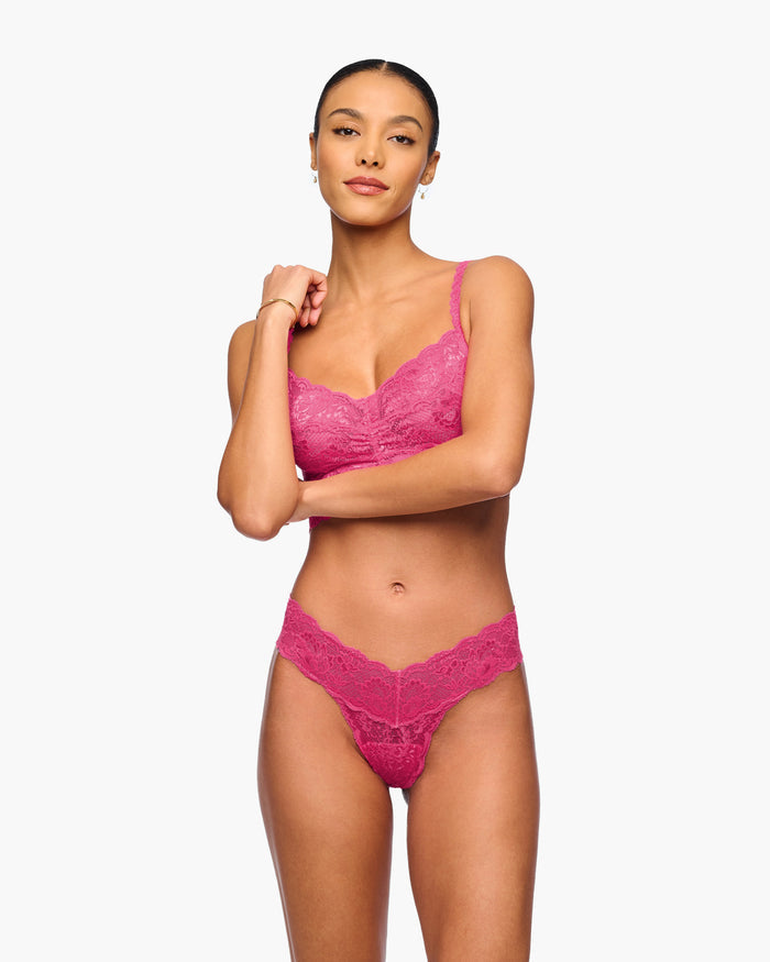 Pink Thong - Never Say Never Cutie Low Rise Thong