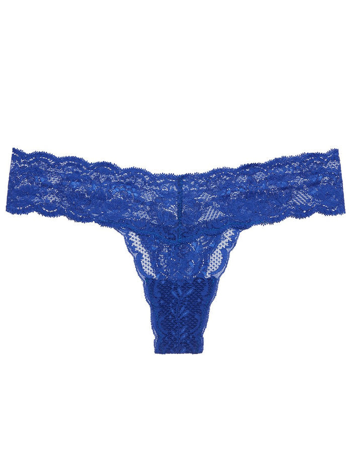 Blue Thong, Never Say Never Cutie Low Rise Thong