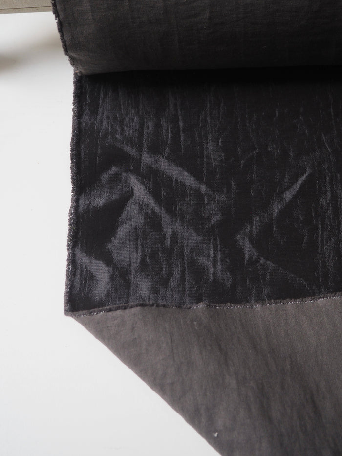 Dark Grey Heavy Sateen