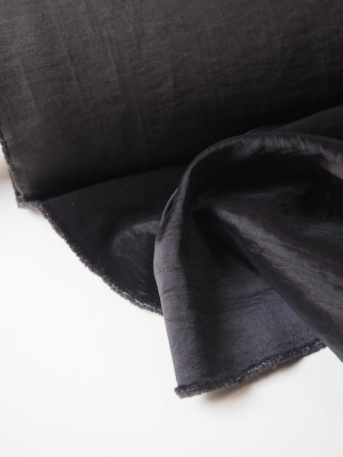 Dark Grey Heavy Sateen