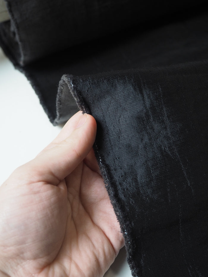 Dark Grey Heavy Sateen