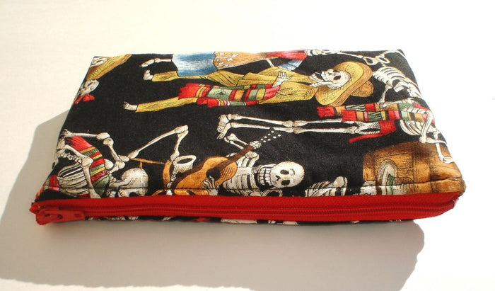 Day of the Dead wallet in Black #W218
