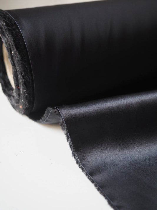 Deep Blue/Grey Viscose Satin Lining