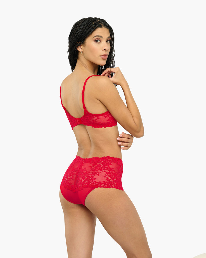 Red Bra - Carmela Demi Cup Bra