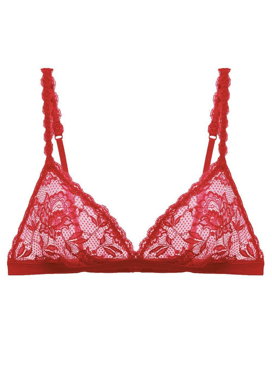 Red Bralette - Never Say Never Dreamie Triangle Bralette