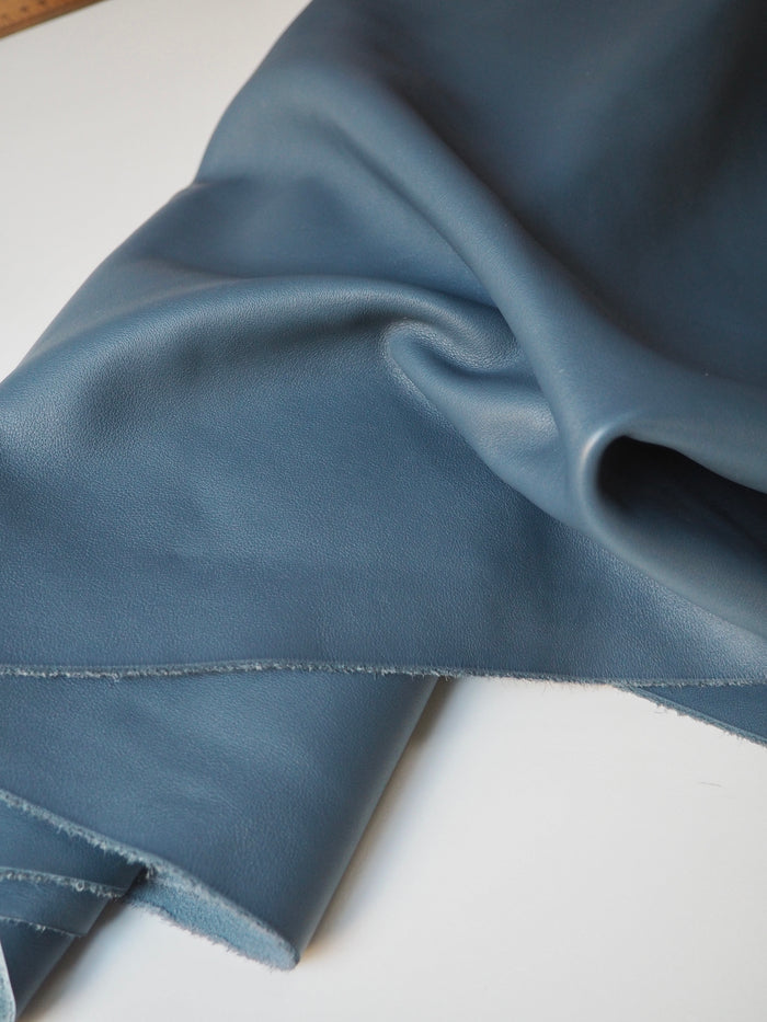 Dusk Blue Top Grain Calfskin