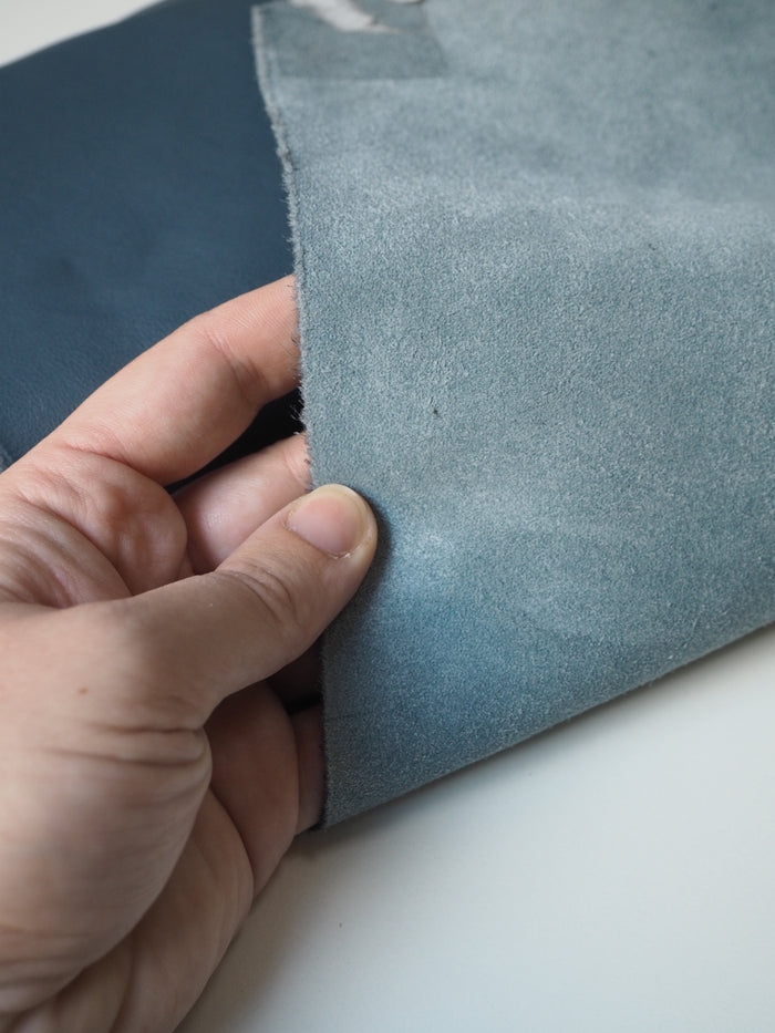 Dusk Blue Top Grain Calfskin