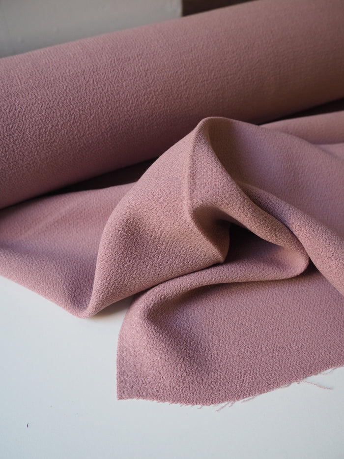 Dusty Rose Double Wool Crepe