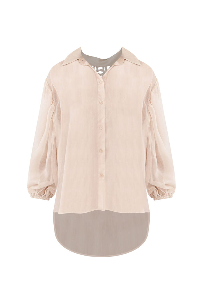 Eden Cream Collared Shirt,ghost-mani