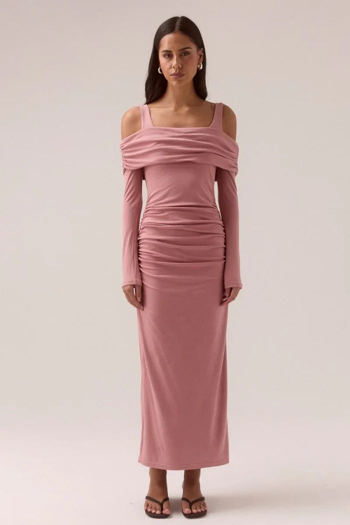 ELAIAN LONG-SLEEVE DRESS - BALLET
