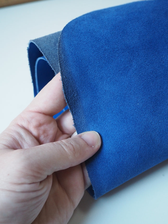 Electric Blue Patent Calfskin