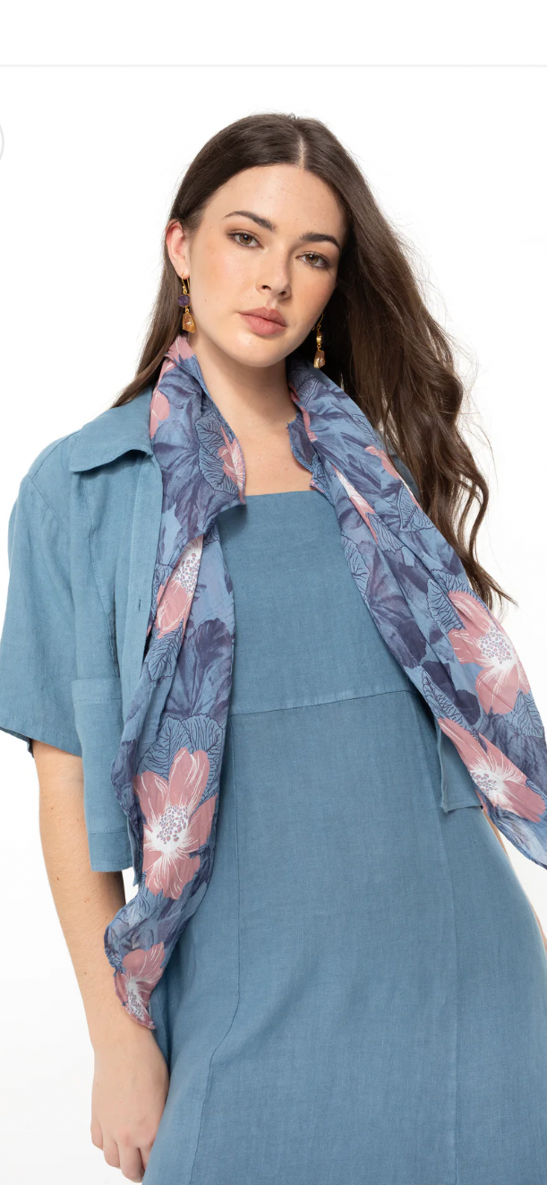 Elizabeth Scott Melina Dress Sea Blue