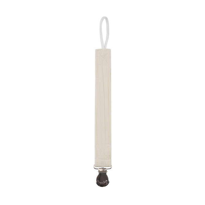 Embroidered Cherry Collection -Solid Ribbed Paci Clip