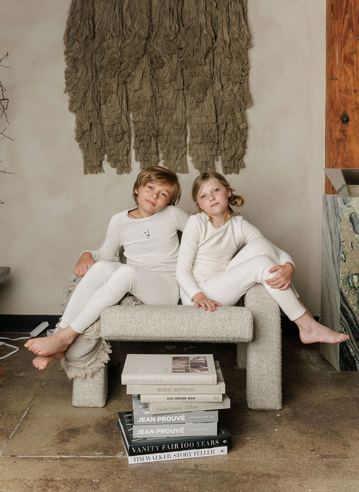 Embroidered Velour Collar Collection - Lounge Set