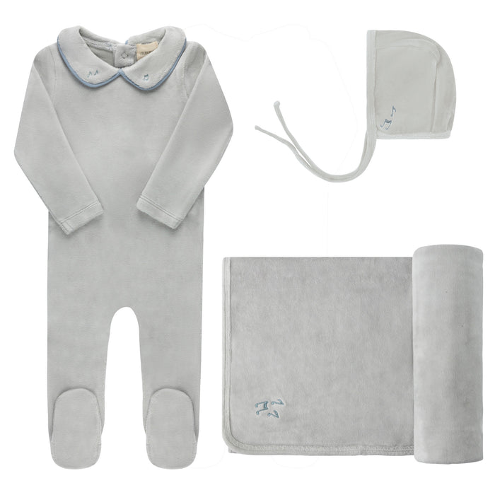 Embroidered Velour Collar Collection - Take Me Home Set